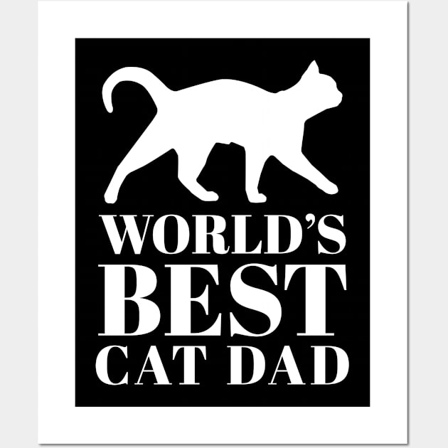 World Best Cat Dad Wall Art by Live.Good